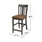 Whitewood Industries Solid Wood San Remo Counter Height Dining Stool - 24" Seat Height S45-102 - alternate 2